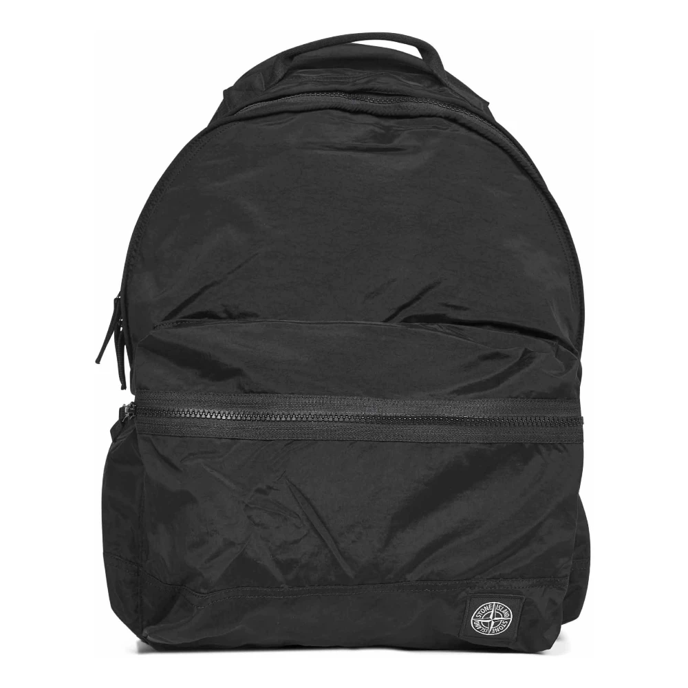 Stone Island Nylon Backpack Homme Sacs Noir  