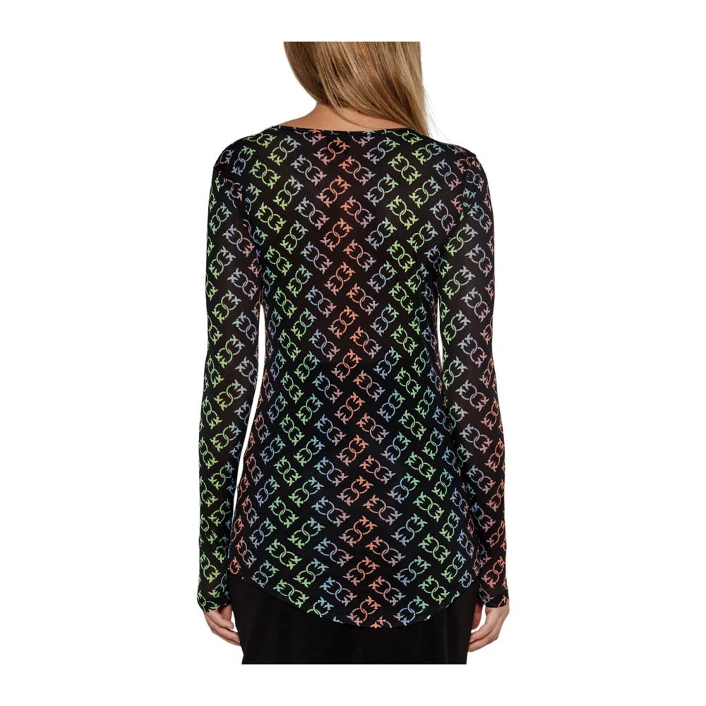 pinko Charmeuse Stamp Multicolor Sweater Multicolor Dames