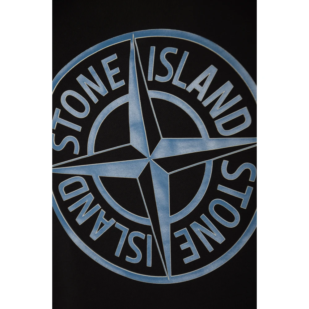 Stone Island Zwarte Truien voor Mannen Black Heren