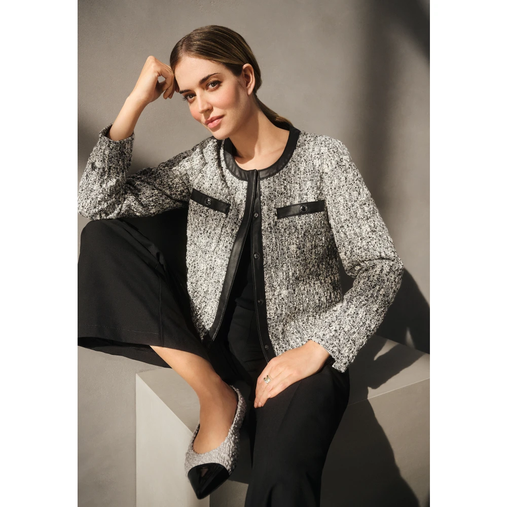 Betty Barclay Multicolor getailleerde blazerjas Black Dames
