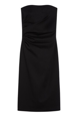 black-cotton-stretch-midi-dress