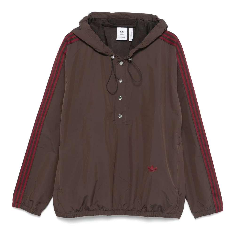 Adidas Nylon Parka Jas Brown Heren