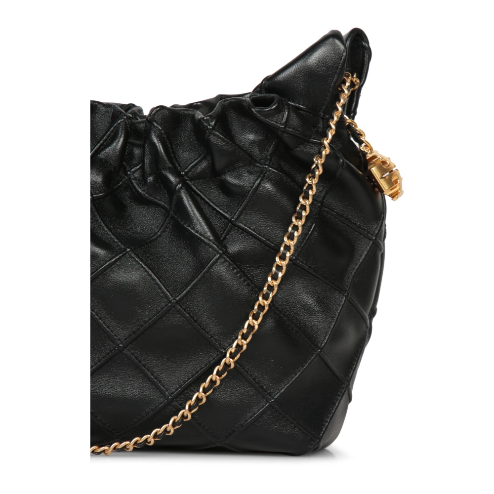 TORY BURCH Zwarte Gewatteerde Leren Mini Tas Black Dames