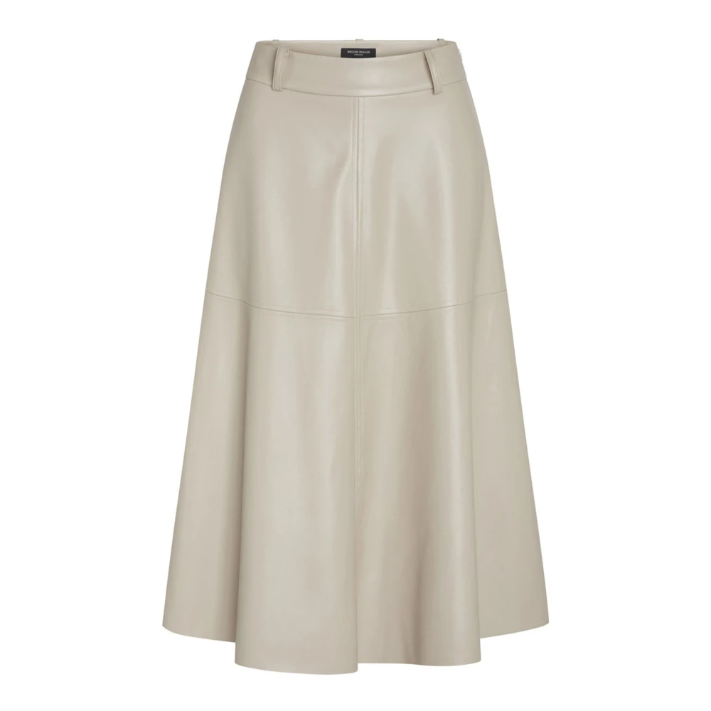 Bruuns Bazaar Gray Imma Skirt - Female - Midi Skirts - Xl - Skirts