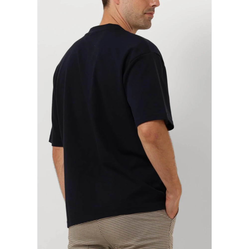 Selected Homme Heren Polo & T-shirt Loose Fit O-neck Tee Blue Heren