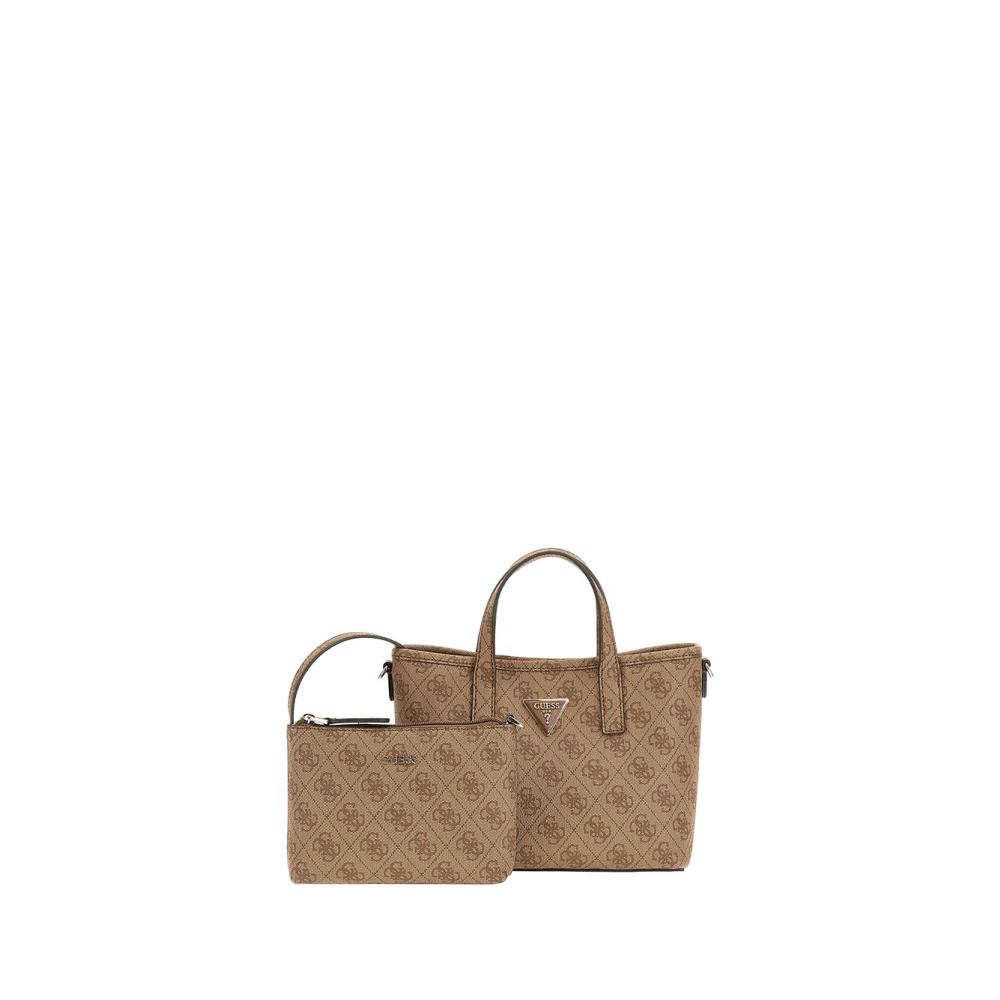Guess Beige Shopper Tas met Gouden Details Beige Dames