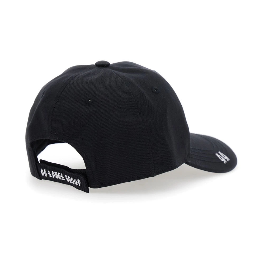 44 Label Group Zwarte Baseballpet met Logodetail Black Heren