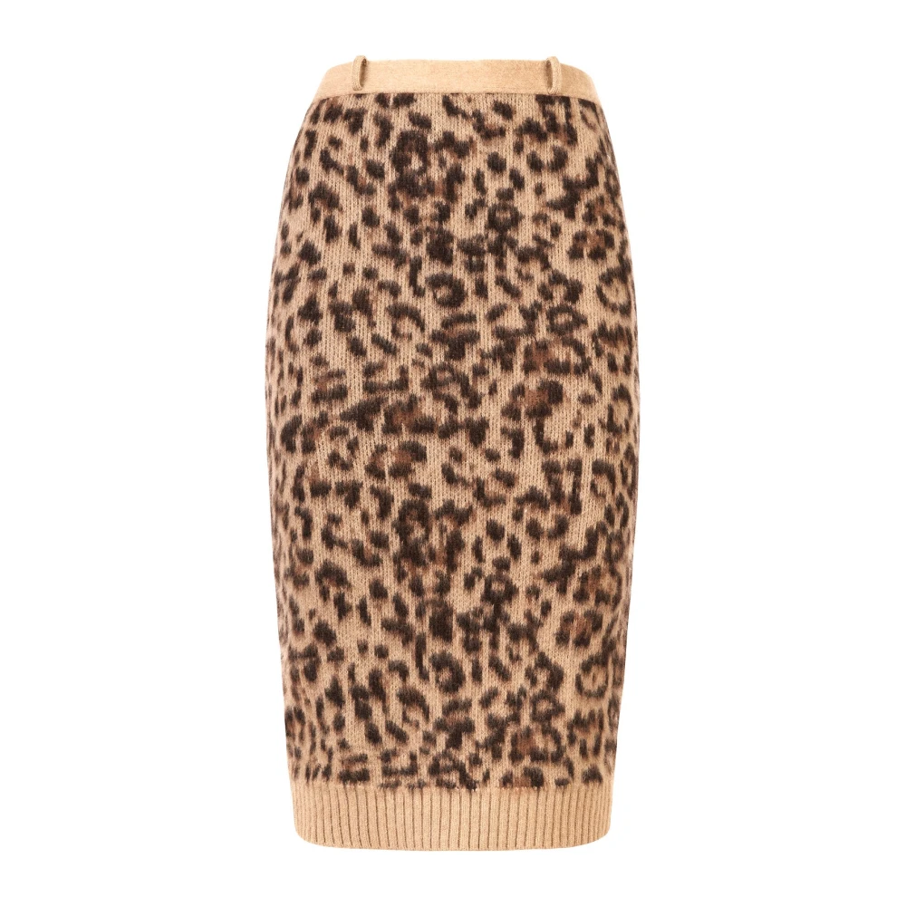 N21 Multicolor Wolmix Rok Brown Dames
