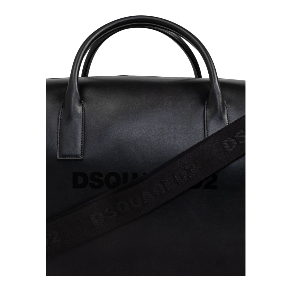 Dsquared2 Handtas met logo Black Heren