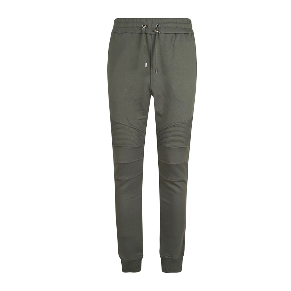 Balmain Groene katoenen joggingbroek Aw24 Green Heren