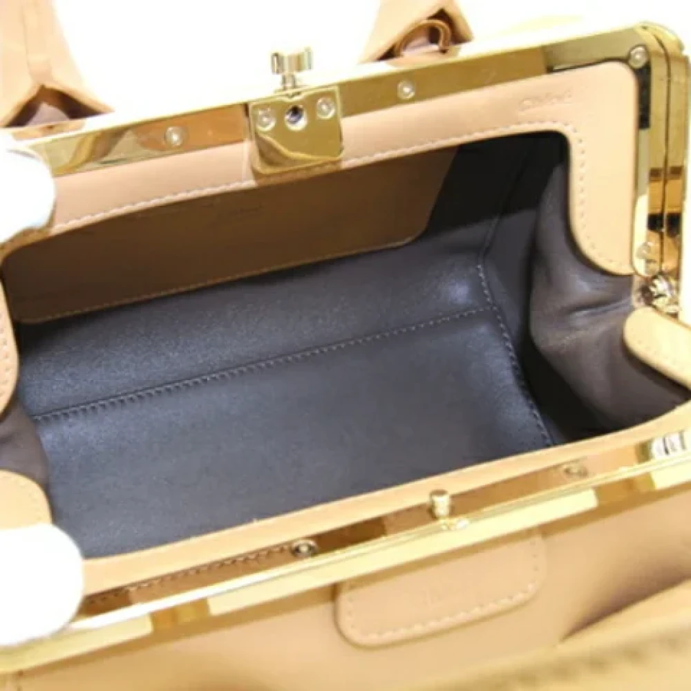 Chloé Pre-owned Leather handbags Beige Dames