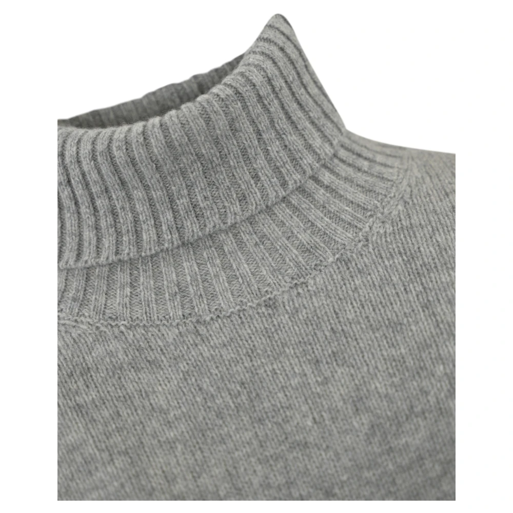 Drumohr Grijze wollen coltrui Gray Heren