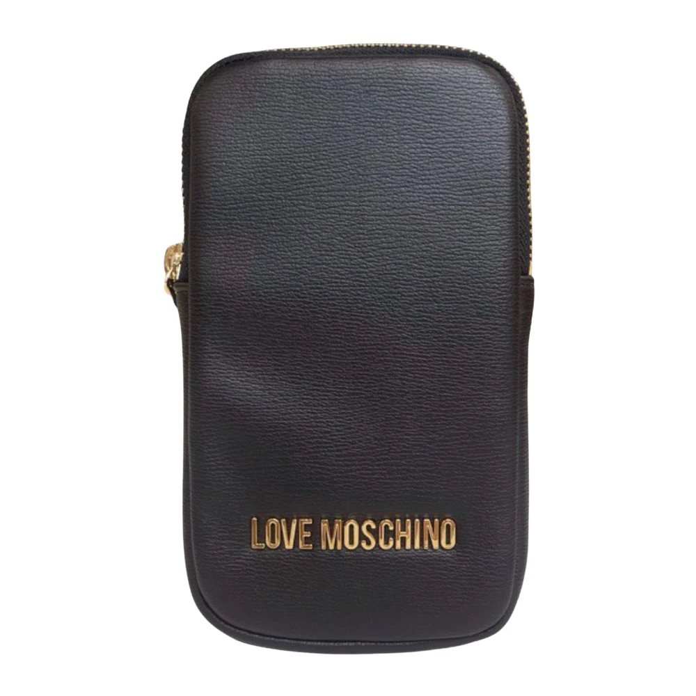 Love Moschino Zwarte Schoudertas met Ritssluiting Black Dames