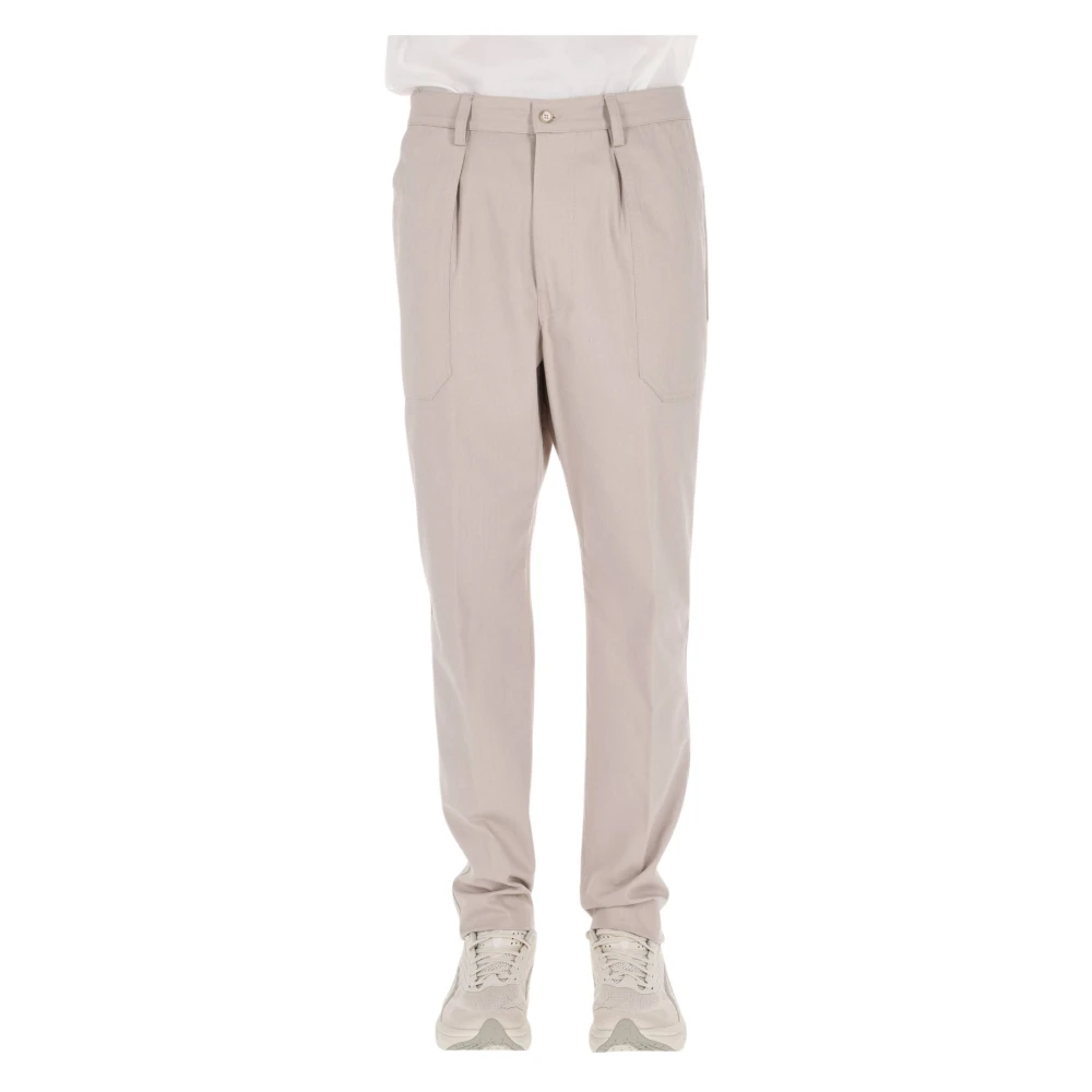 Eleventy Uomo Beige - Slim-Fit Pantaloni - Trousers - W33