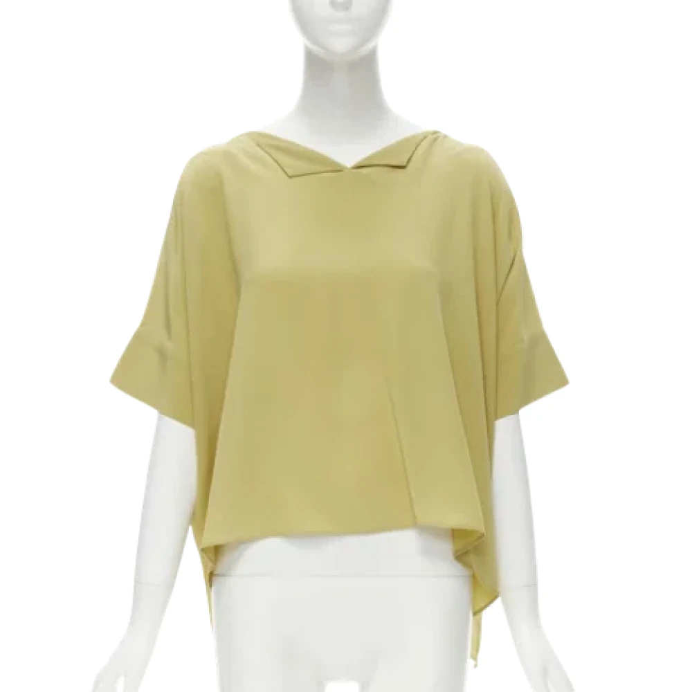 Marni Pre-owned Silk tops Yellow Dames