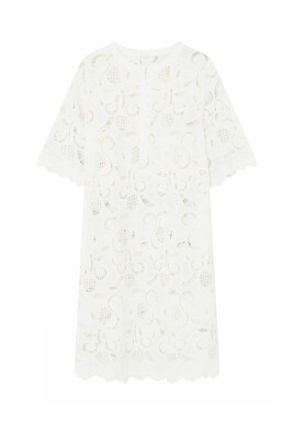 white-embroidered-dress-with-half-sleeves