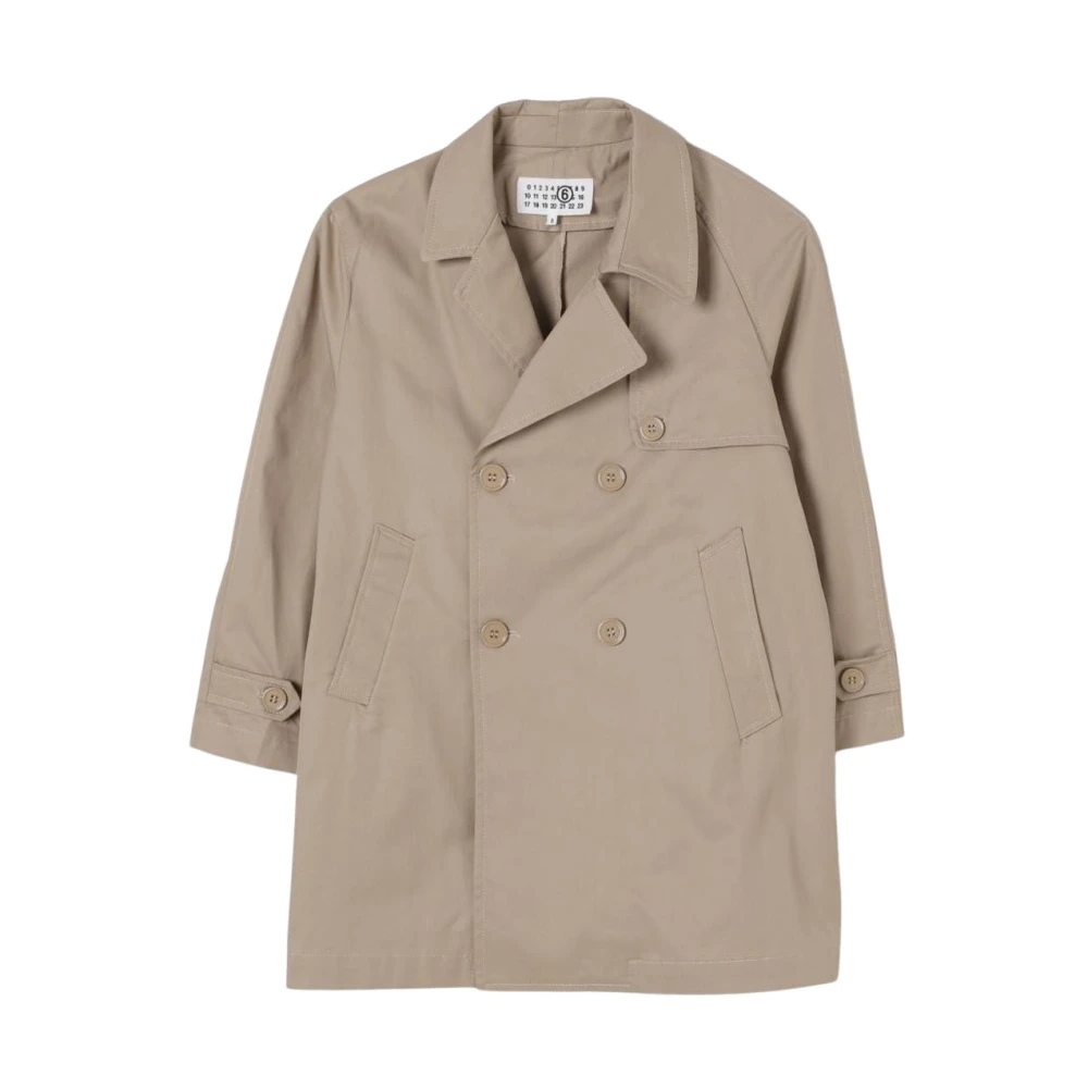 Mm6 Maison Margiela Unisex Kids Beige Kids Trench Coat