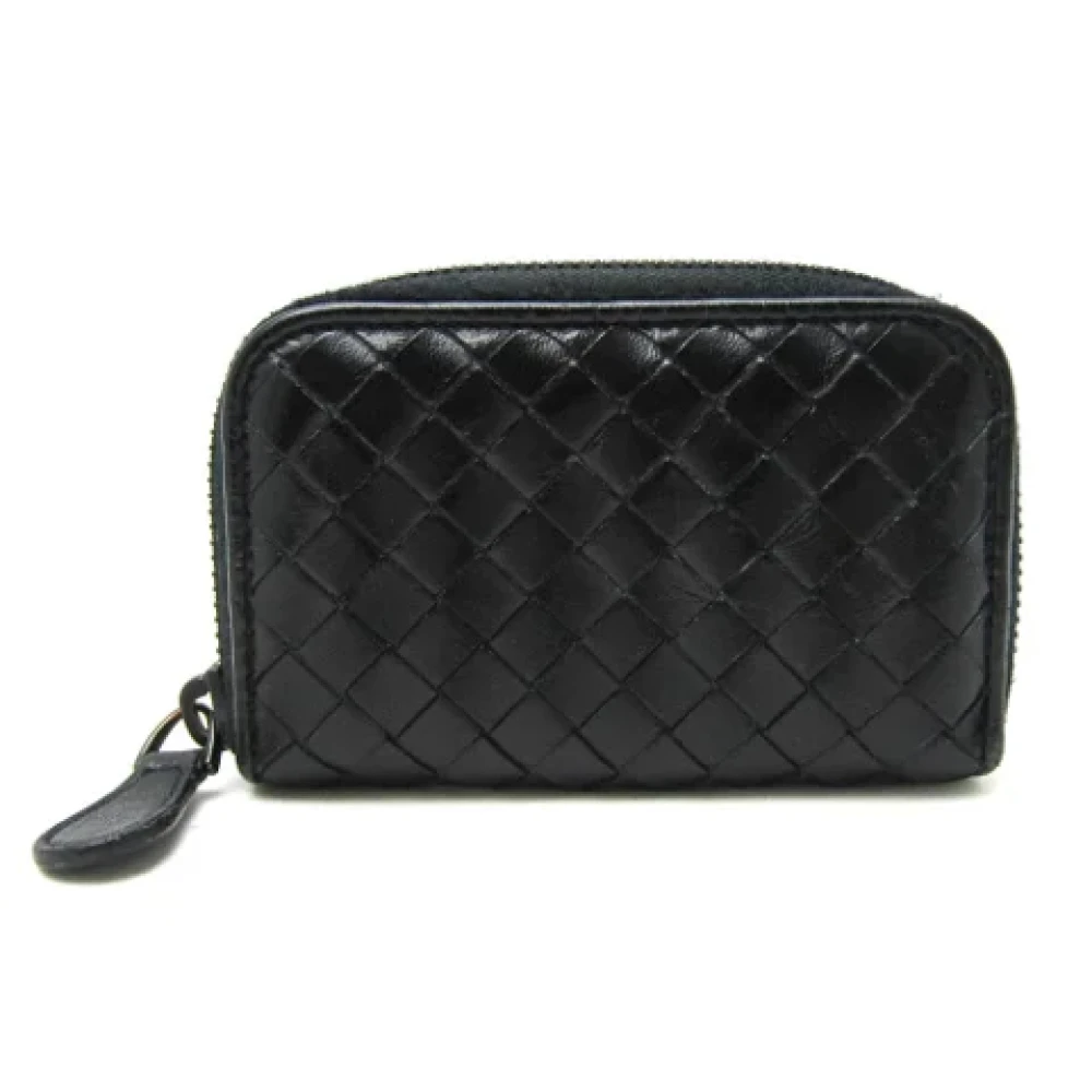 Bottega Veneta Vintage Pre-owned Leather wallets Black Dames