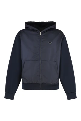 Technical Cotton and Re-Nylon Hoodie
