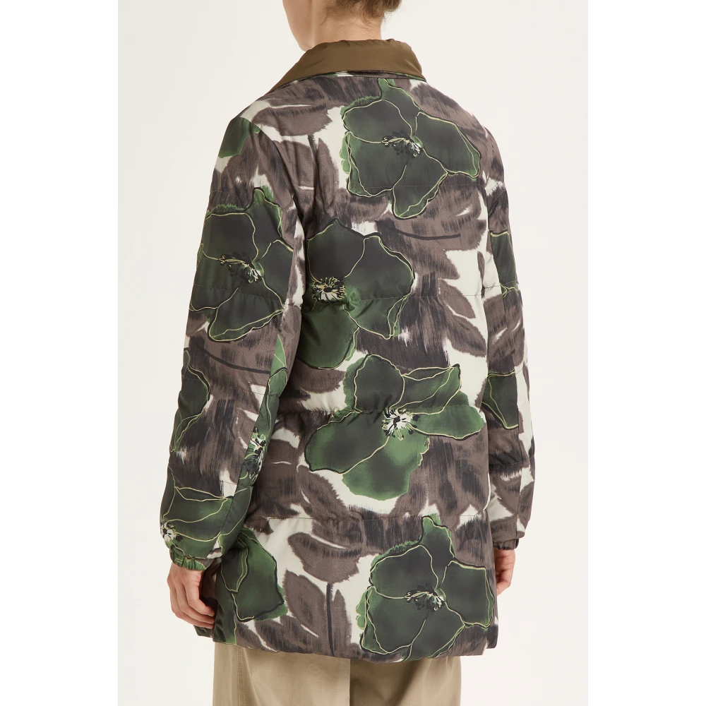 Maliparmi Omkeerbare Camou Bloemen Gewatteerde Jas Multicolor Dames