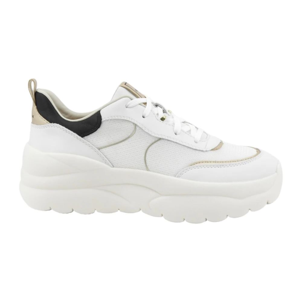 Geox Women's White Trainers - Sneakers - 4 Uk - Shoes