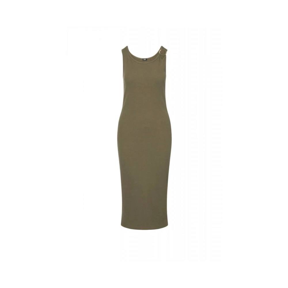 Liu Jo Vrouw Groente Kleedjes Dames, Groen, Xl, Midi Jurk
