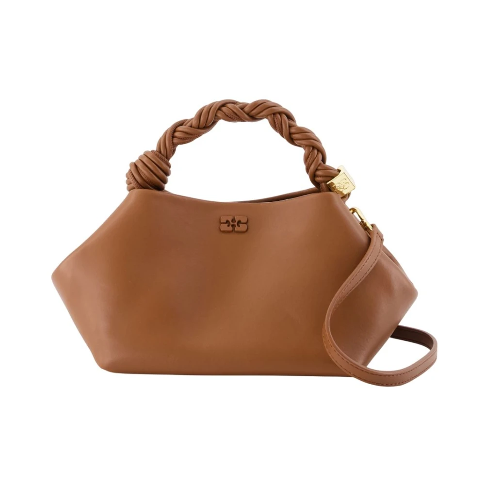 Ganni , Handbags, Female, Brown, One Size, Small Bou Bag