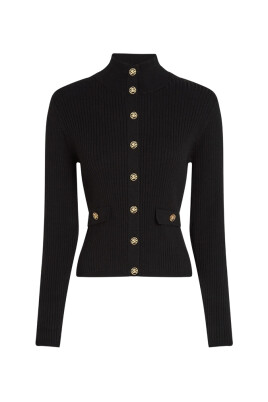 ribbed-high-neck-button-cardigan