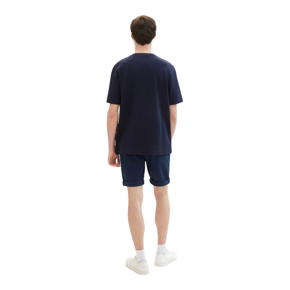 Tom Tailor Casual Elegant Chino Shorts voor Mannen Blue Heren