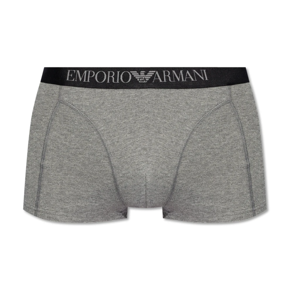 Emporio Armani Katoenen boxershorts Gray Heren