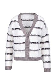 Biała/Beżowa Sweter dla Kobiet