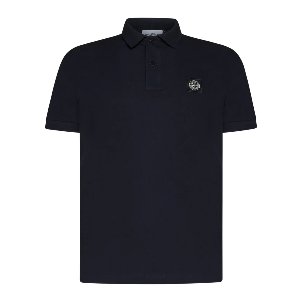 Stone Island Slim-fit Polo Shirt Navy Blue Heren