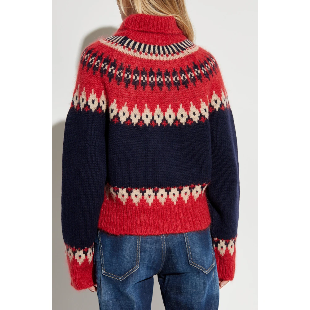 Dsquared2 Wollen Turtleneck Multicolor Dames