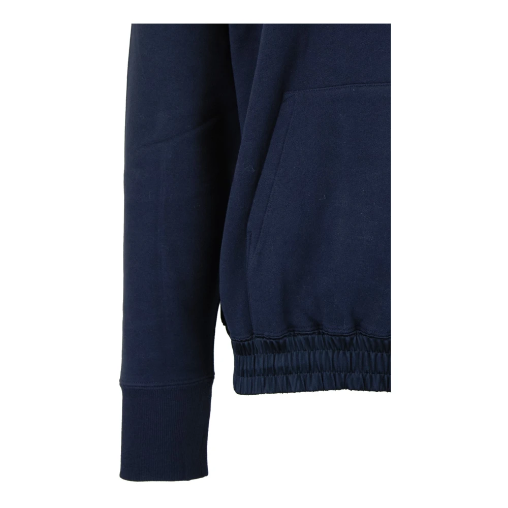 Saint Laurent Hoodie met Geborduurd Logo Blue Heren