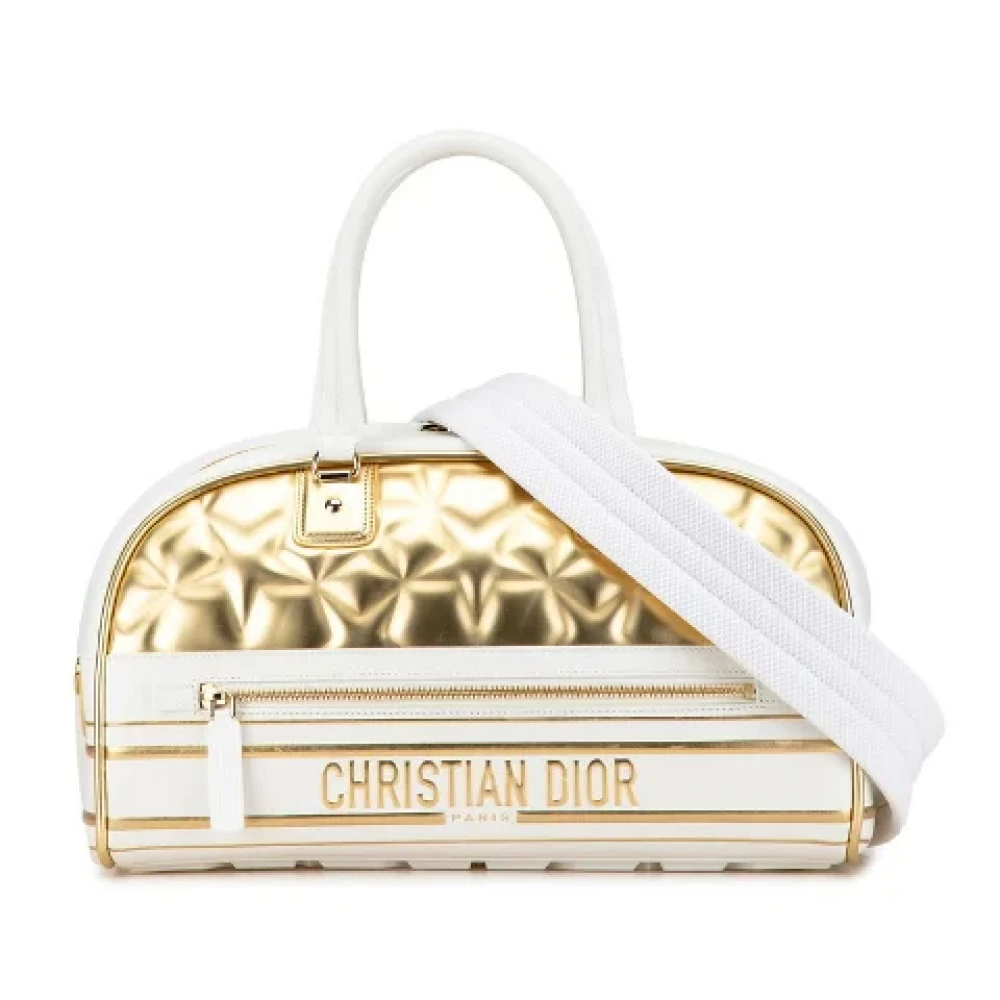 Dior Vintage Pre-owned Leather dior-bags White Dames
