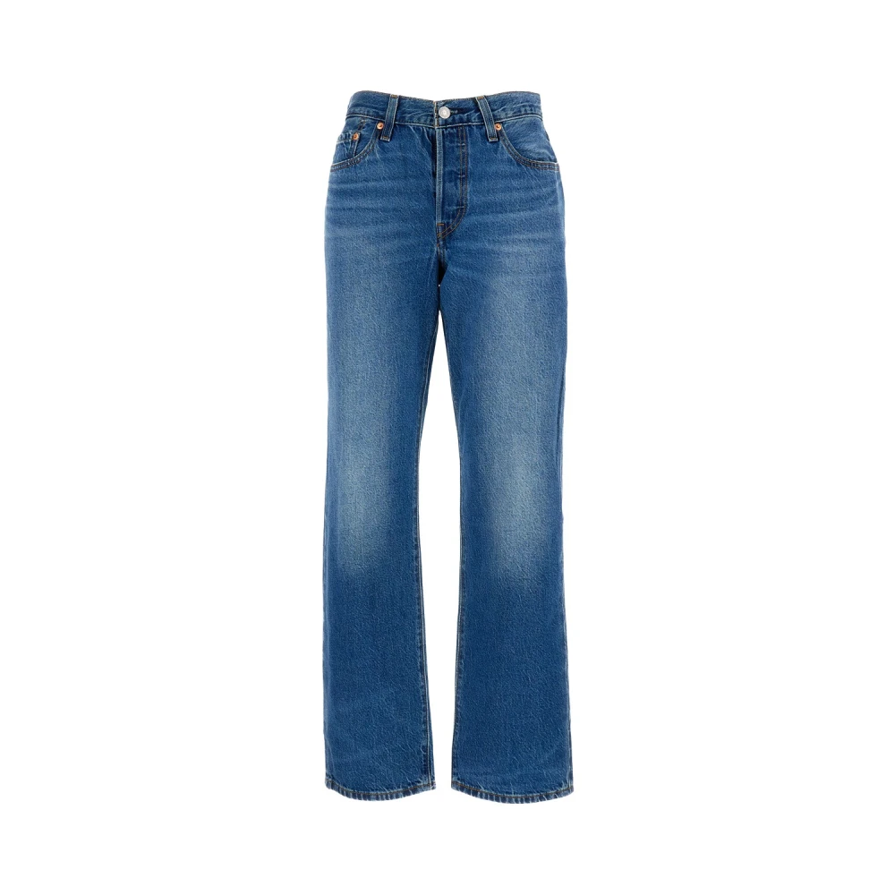 Levi's Women's Blue Five-Pocket Faded Jeans - Straight Fit Jeans - W30 - Jeans