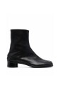 bottines-noires-en-cuir-a-bout-divise