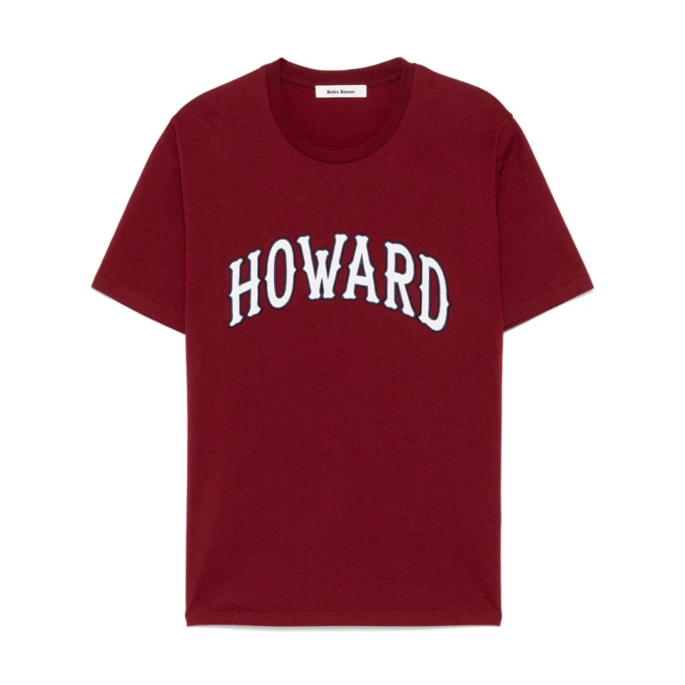 Wales Bonner Maroon T-shirt Brown Heren