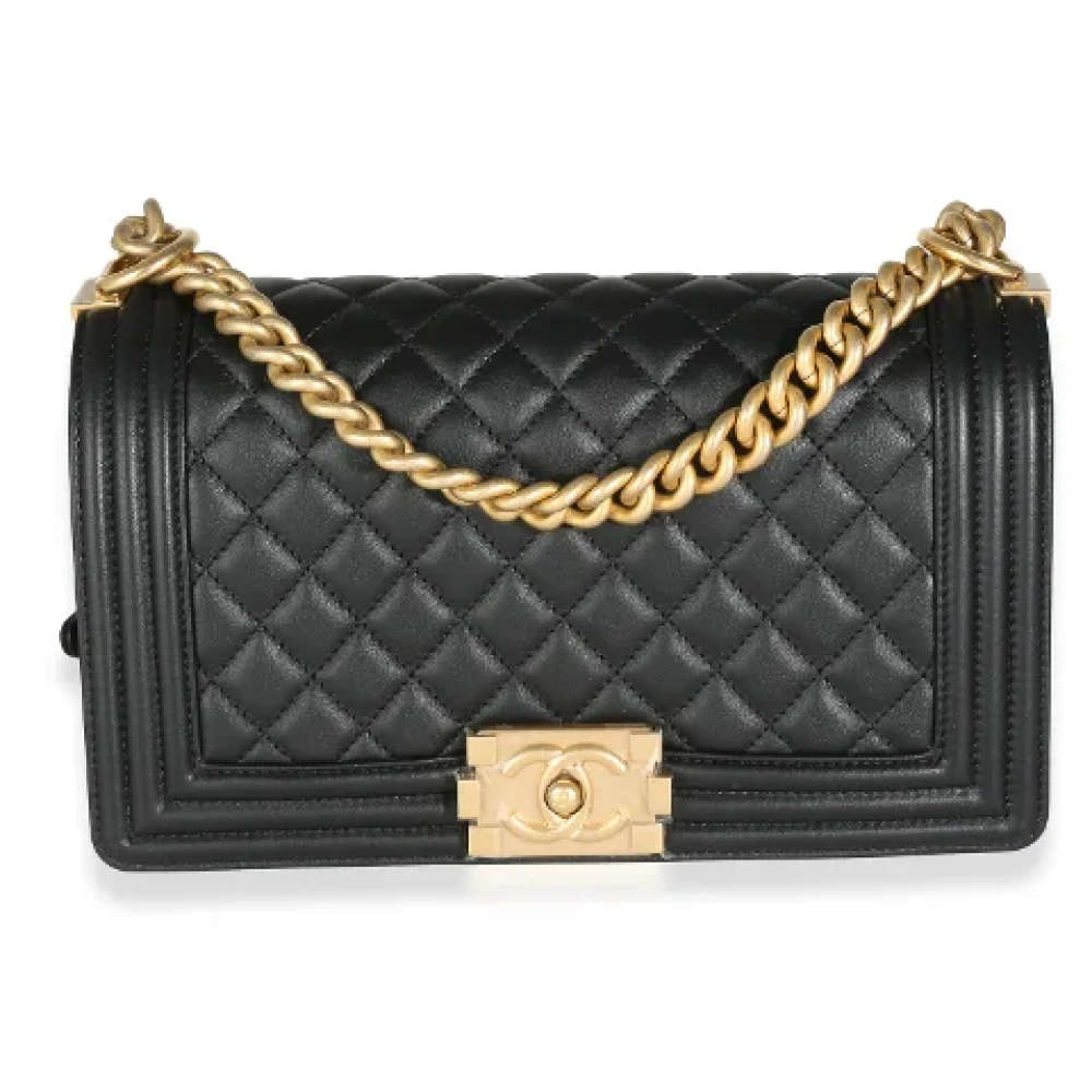 Chanel Vintage Pre-owned Leather chanel-bags Black Dames