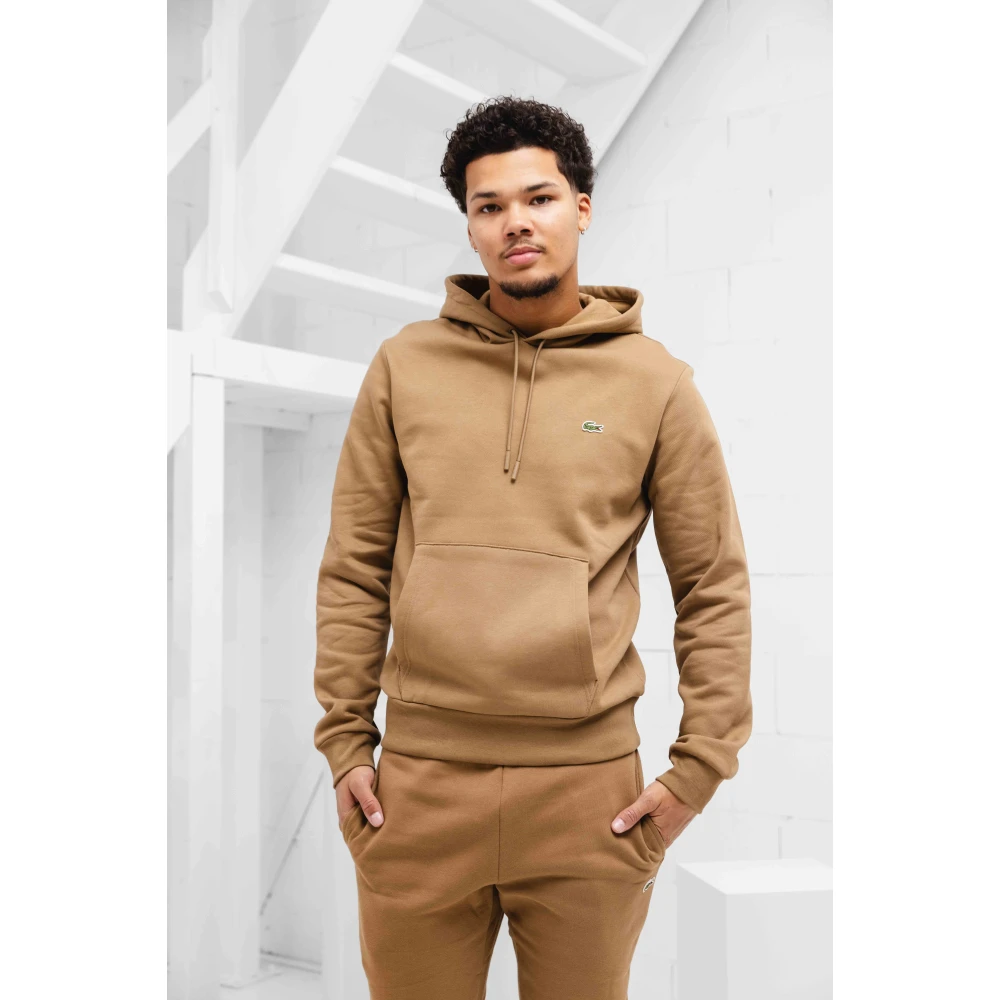 Lacoste Hoodie Trainingsset Brown Heren