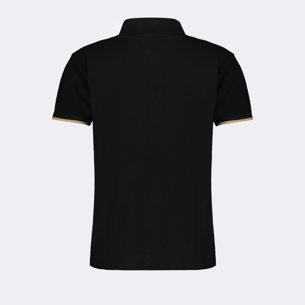 Moncler Zwart Logo Polo Shirt Black Dames