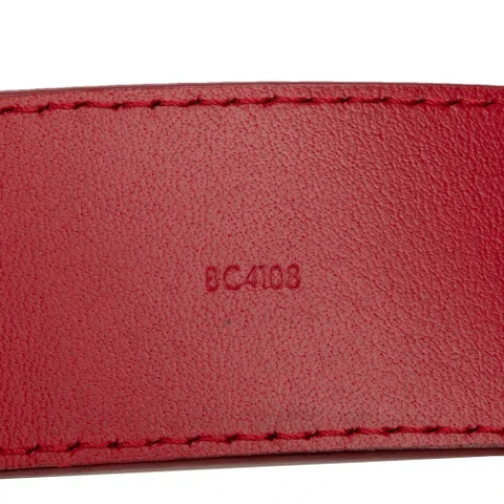 Louis Vuitton Vintage Pre-owned Leather belts Red Dames