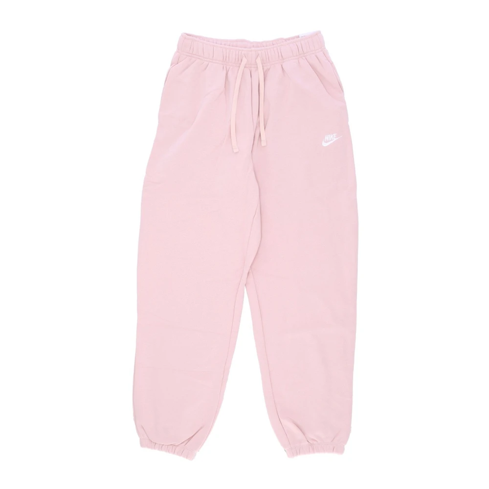 Nike Oversized Club Fleece Sweatpants Pink Dames