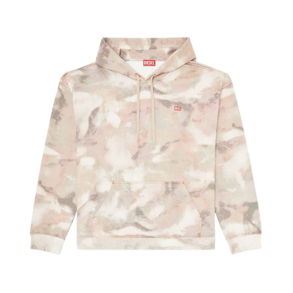 Diesel Men's Beige Hoodies, M, S-Boxt Hoodie