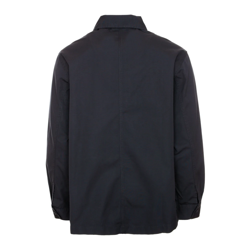 closed Italiaans Katoenen Overshirt met Rits Blue Heren