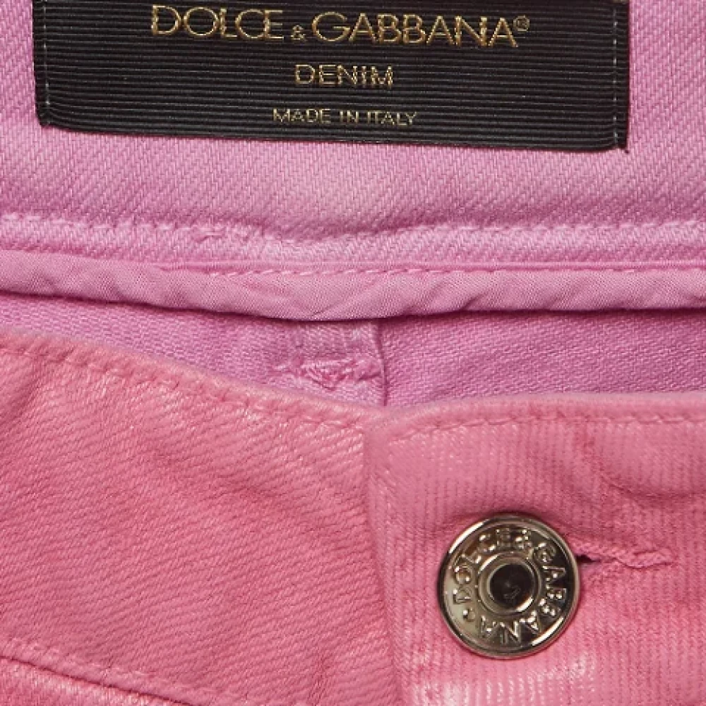 Dolce & Gabbana Pre-owned Denim jeans Pink Dames