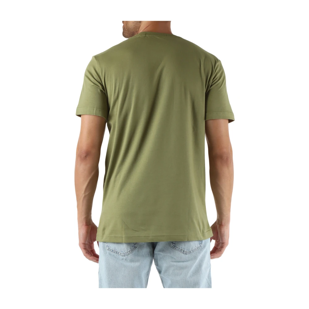 Calvin Klein Jeans Katoenen Logo Print T-shirt Green Heren