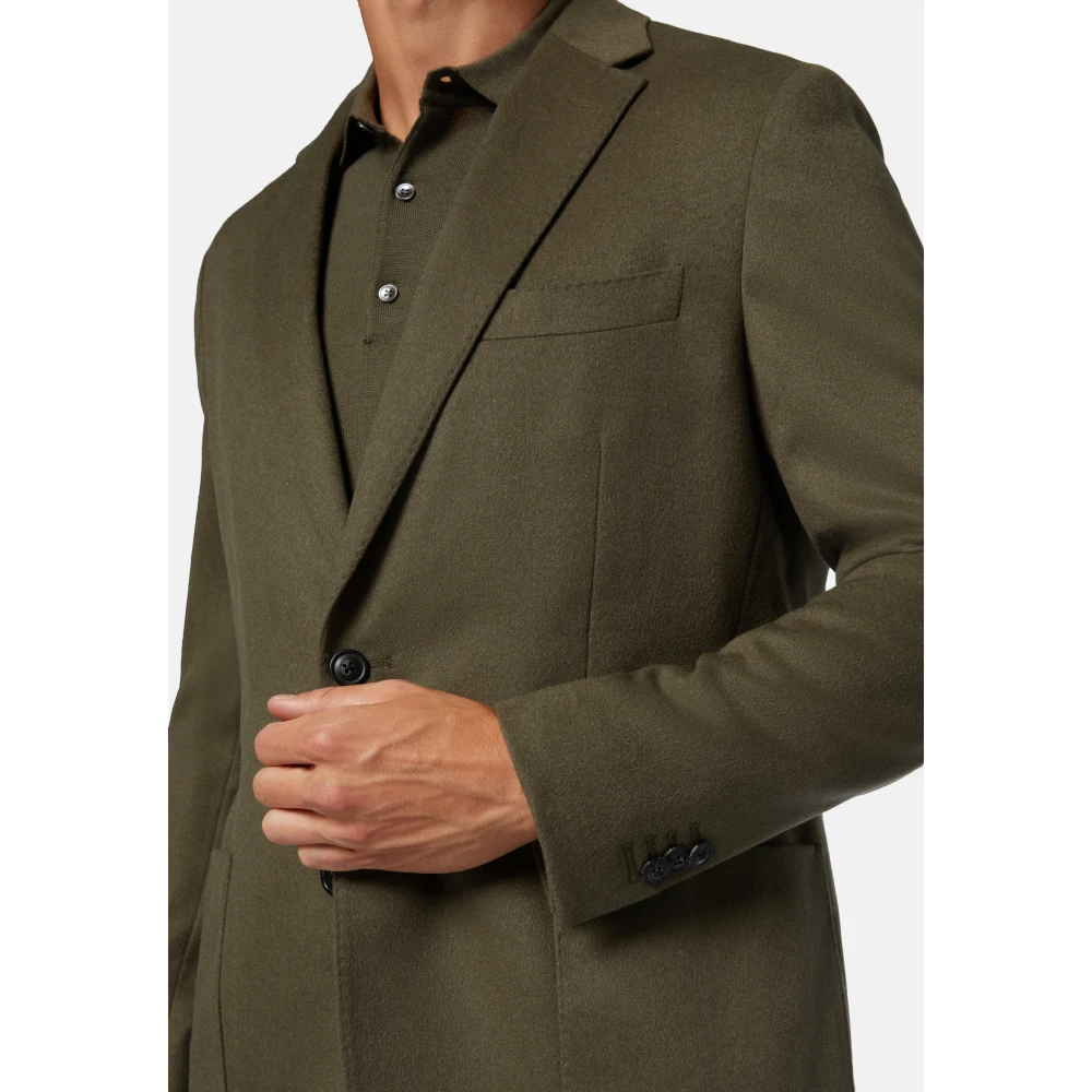 Boggi Milano Cashmere Jas Green Heren