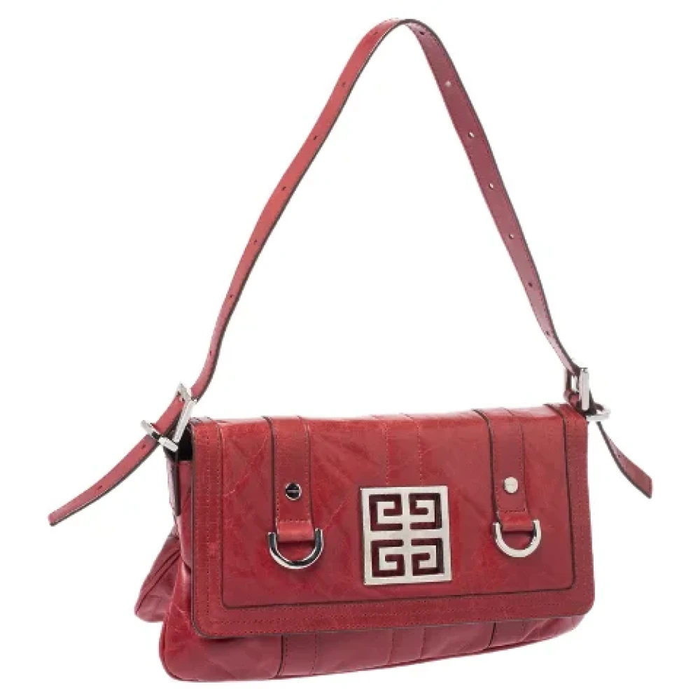 Givenchy Pre-owned Leather shoulder-bags Red Dames