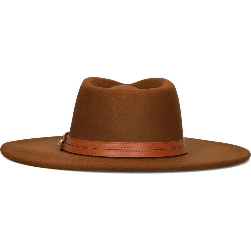 Notre-v Nicolette Stijlvolle Hoed Bruin Polyester Wol Brown Dames